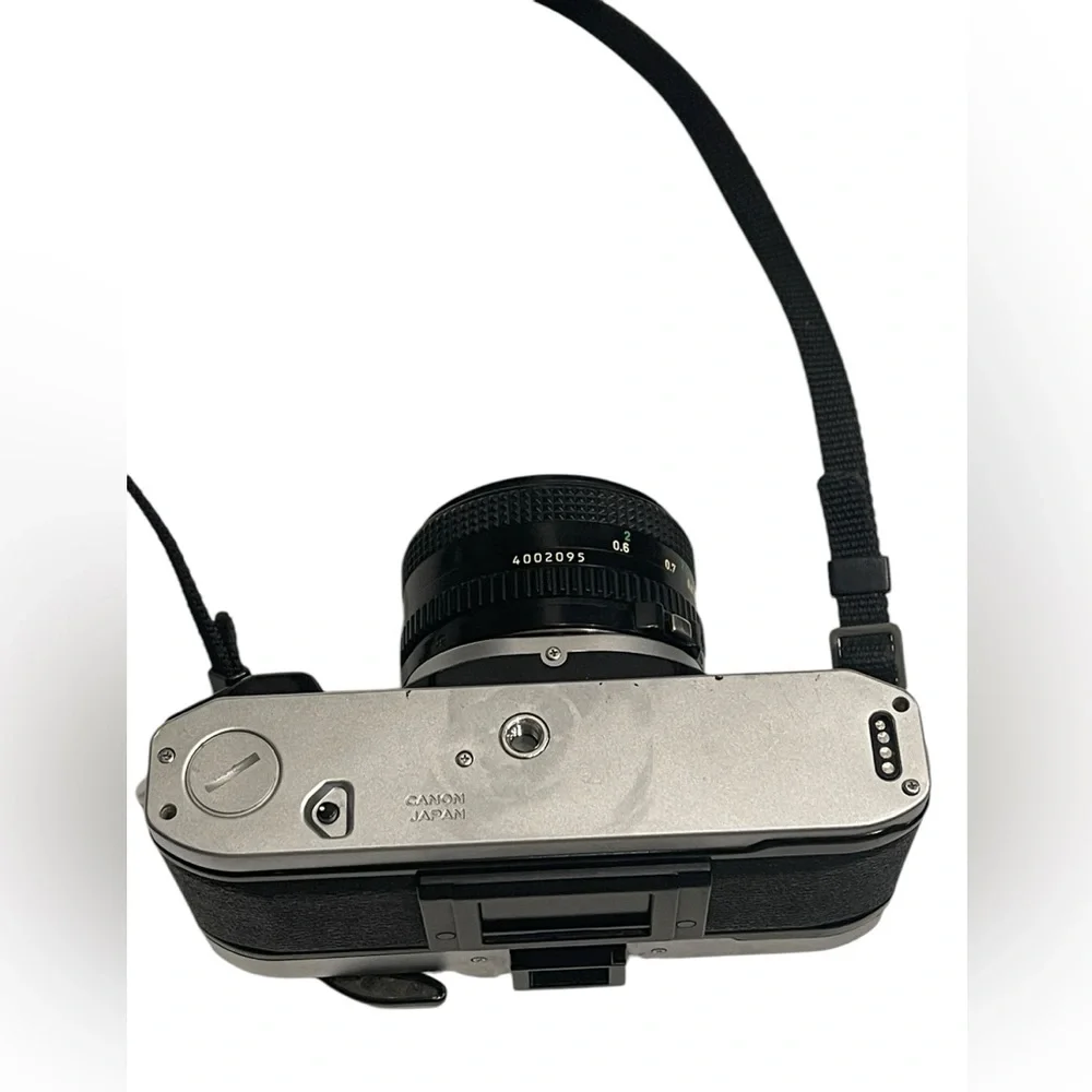 Canon AE-1 Program Silver and Black Camera